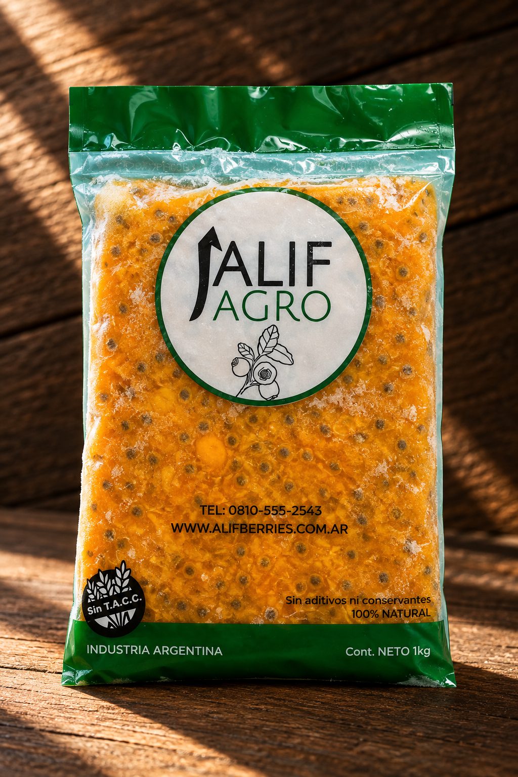 Pulpa de Maracuya con Semilla Alif 250gr