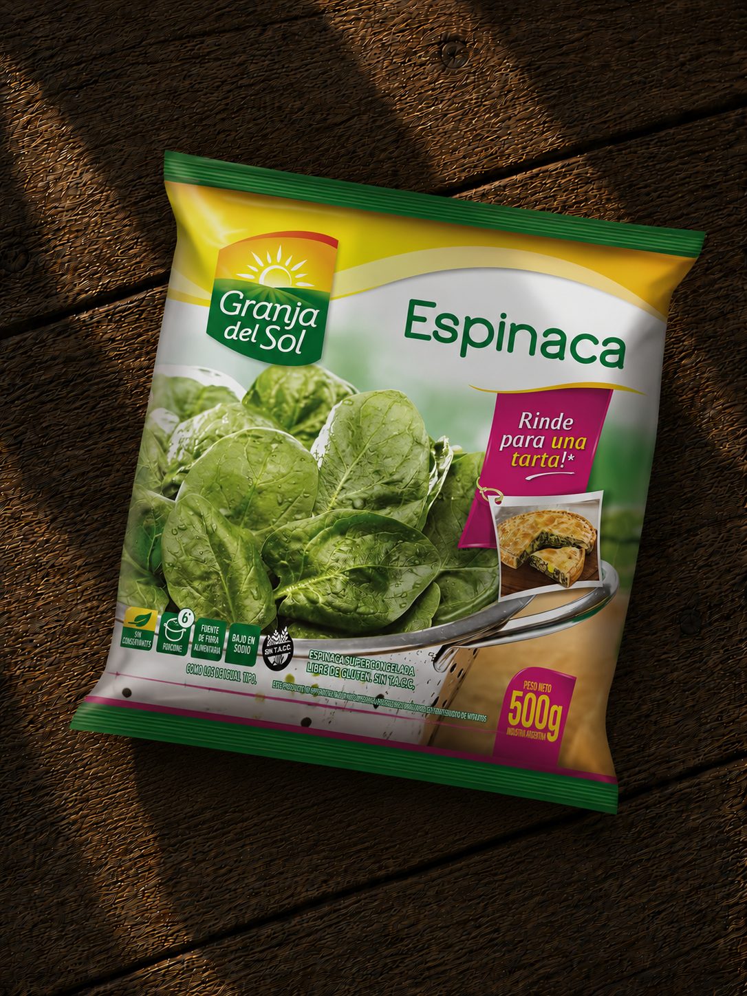 Espinaca Granja del Sol 500gr